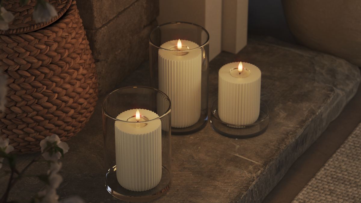 LED Shape med naturtro LED flamme