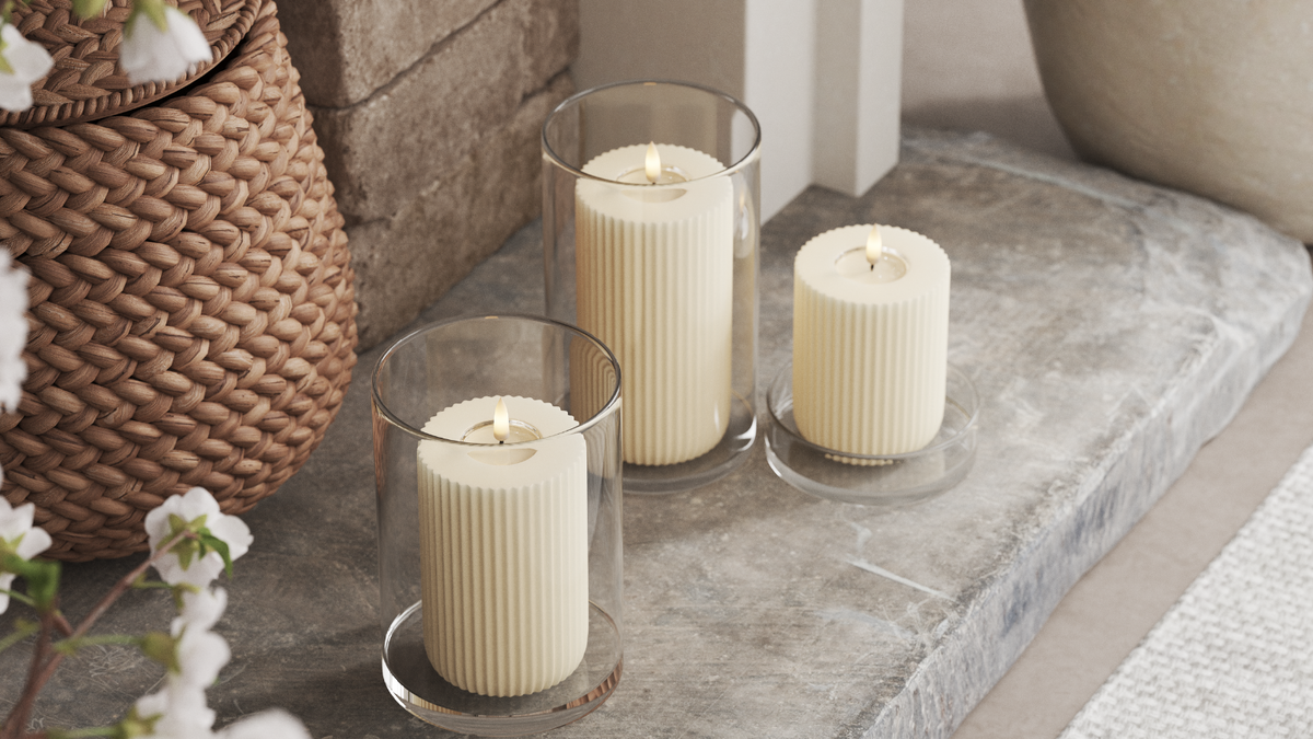 LED Shape med naturtro LED flamme