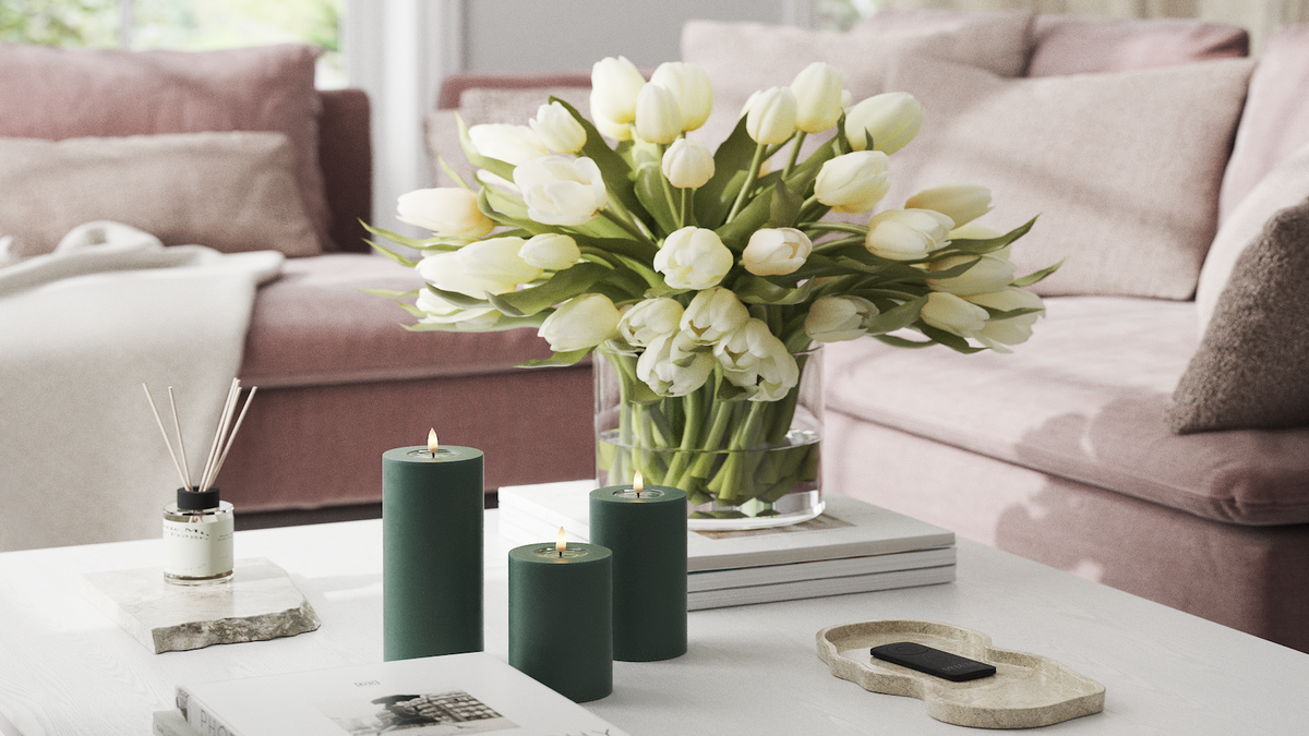 Naturtro LED bloklys med Wetlook™ Design