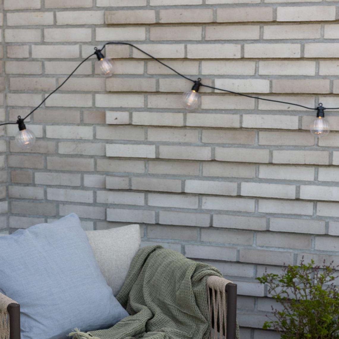 Deluxe Homeart Eksklusiv stribede lyskæde Ø6 startsæt Lyskæde 3