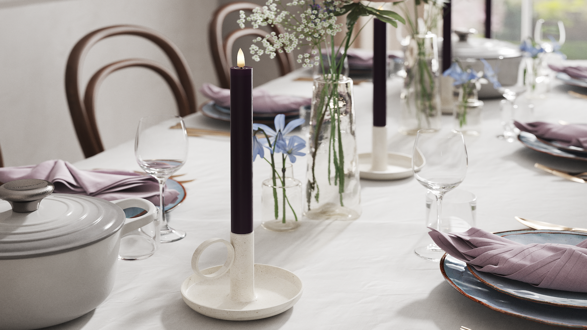 Naturtro LED kronelys med Wetlook™ Design