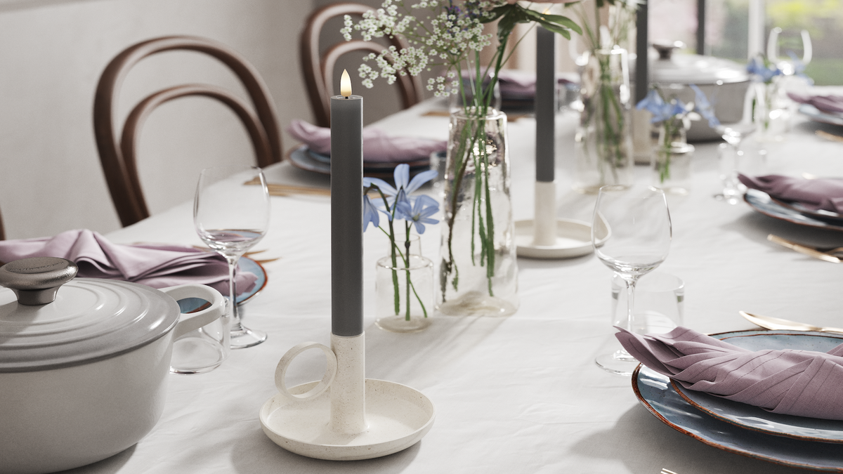 Naturtro LED kronelys med Wetlook™ Design