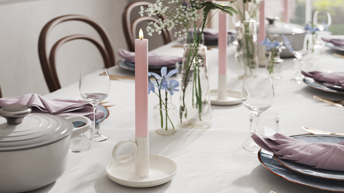 Naturtro LED kronelys med Wetlook™ Design