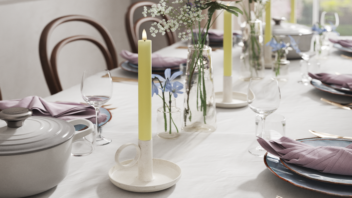 Naturtro LED kronelys med Wetlook™ Design