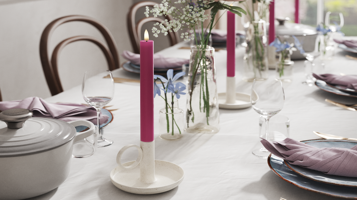 Naturtro LED kronelys med Wetlook™ Design