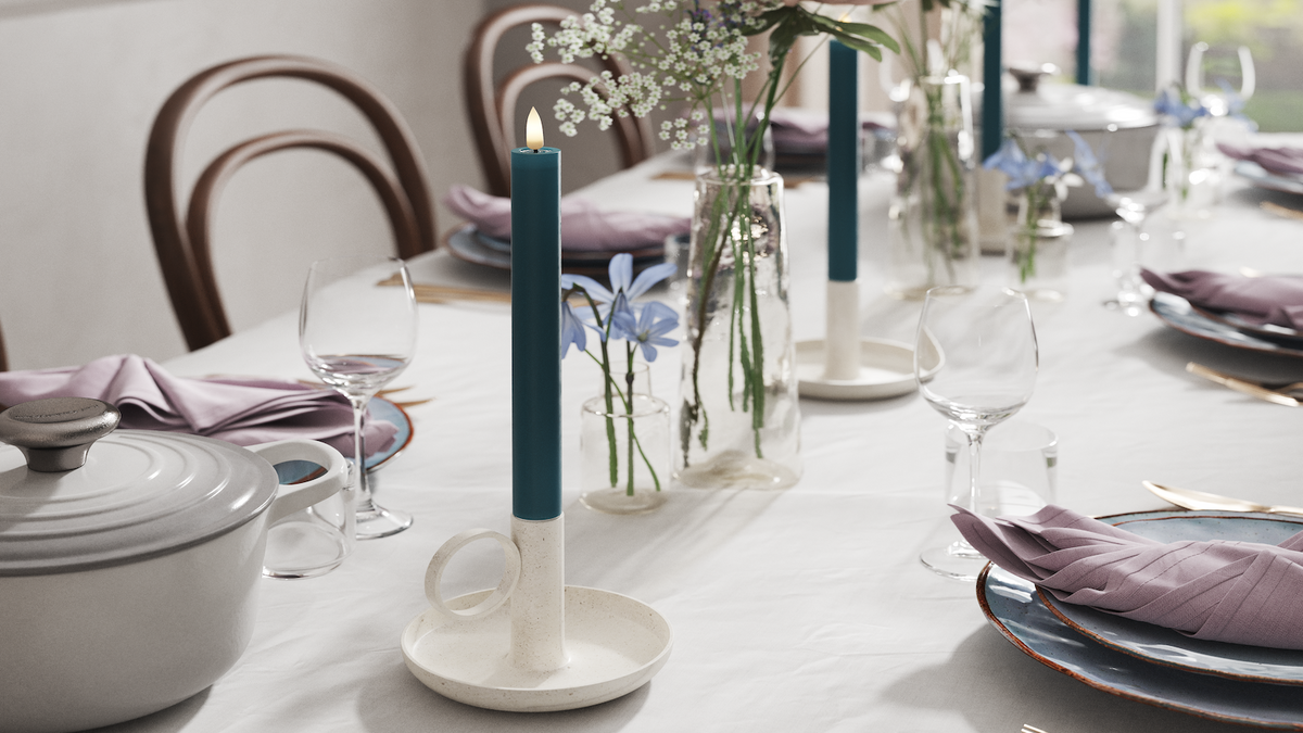 Naturtro LED kronelys med Wetlook™ Design