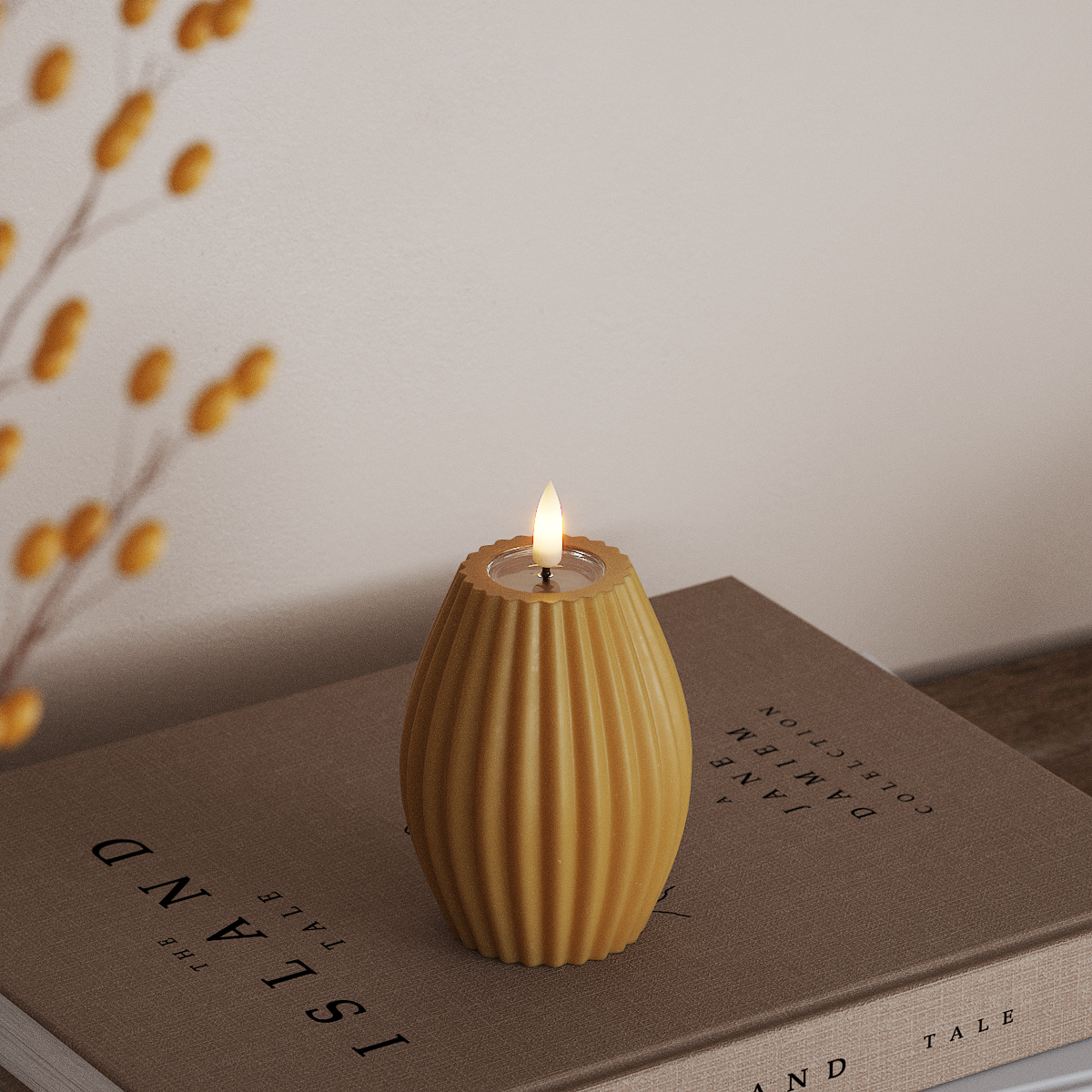 Deluxe Homeart LED Rillelys D 7,5 x H 10 cm Karry LED rillelys 3