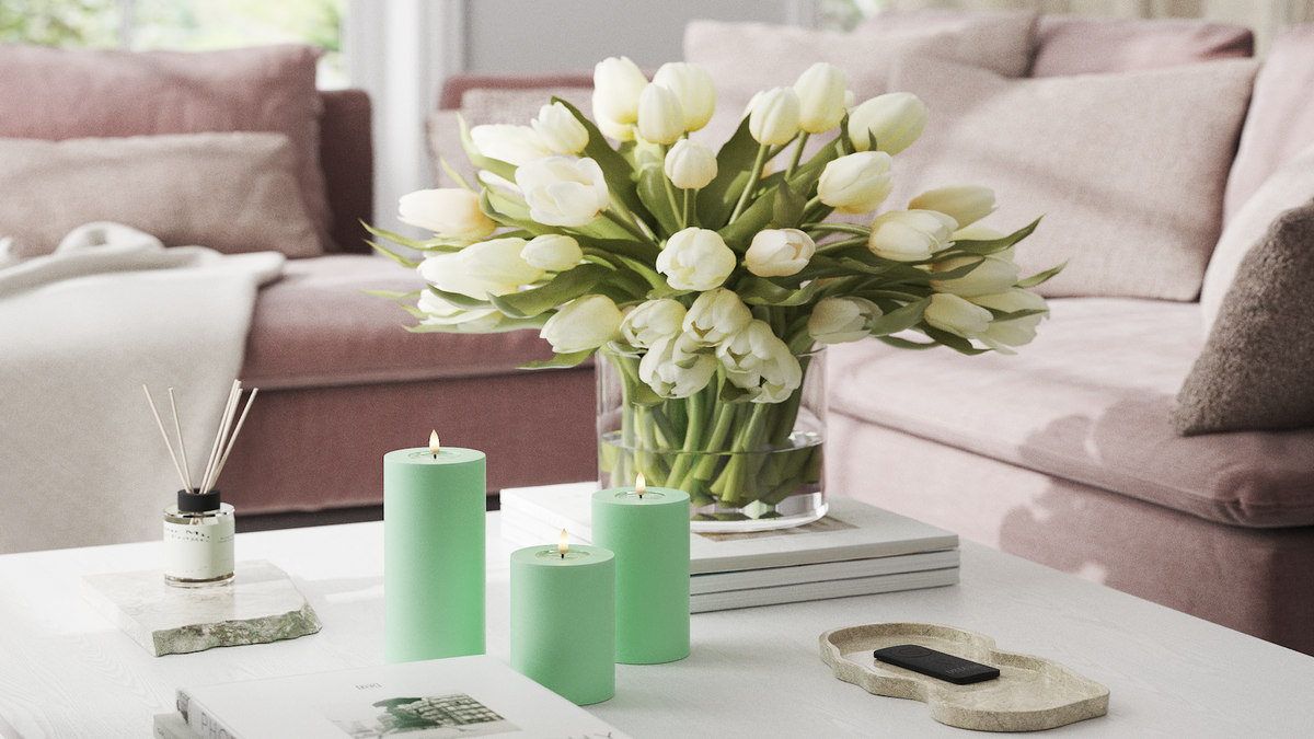Naturtro LED bloklys med Wetlook™ Design