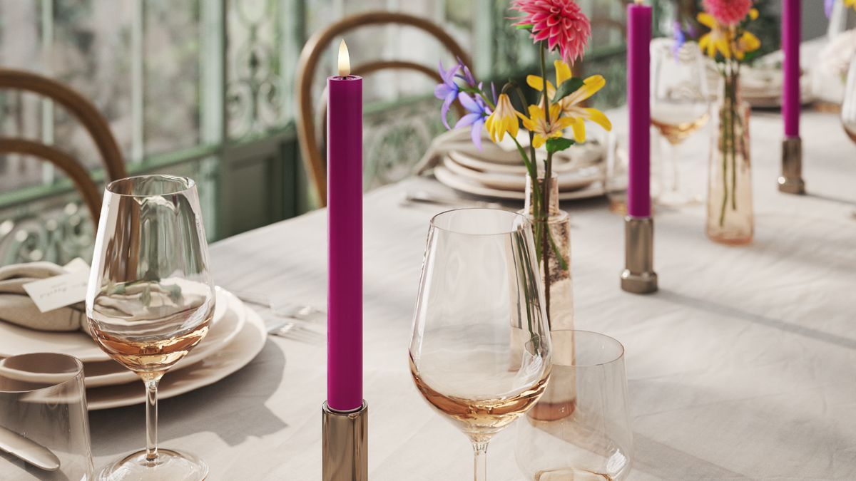 Naturtro LED kronelys med Wetlook™ Design