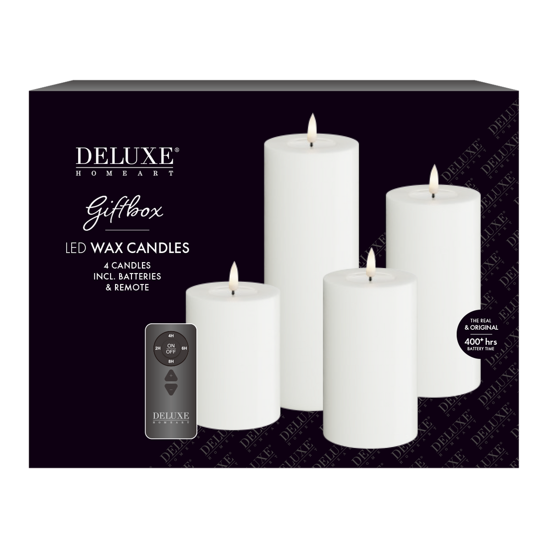 Bloklys gaveæske m. fjernbetjening