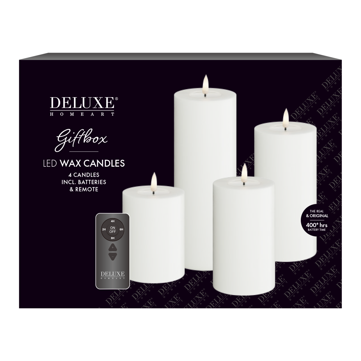 Bloklys gaveæske m. fjernbetjening