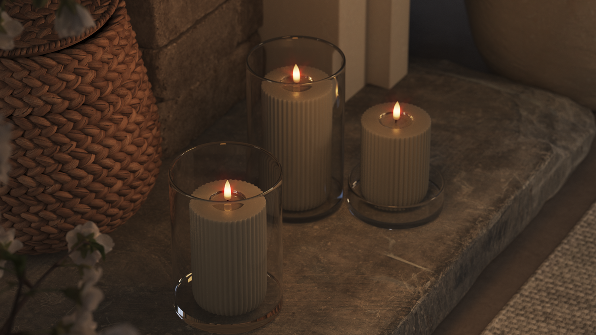 LED Shape med naturtro LED flamme