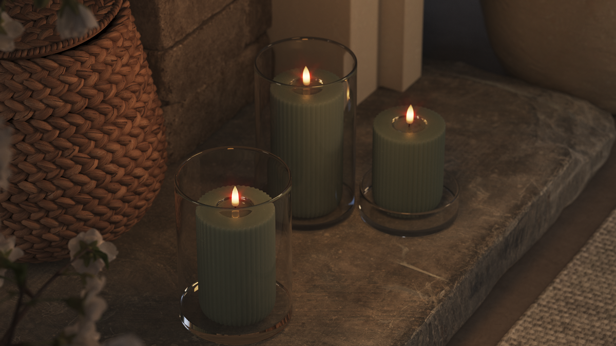 LED Shape med naturtro LED flamme