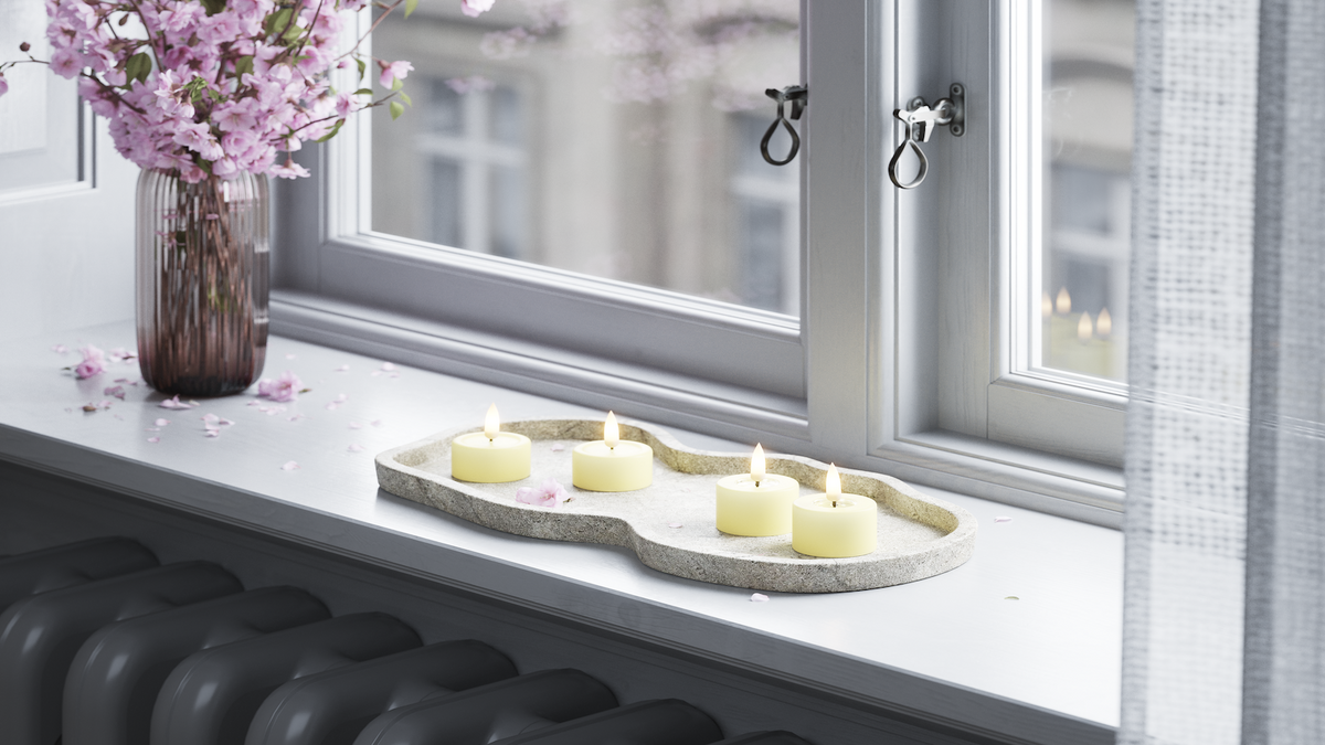 Praktisk timerfunktion til dit LED fyrfadslys