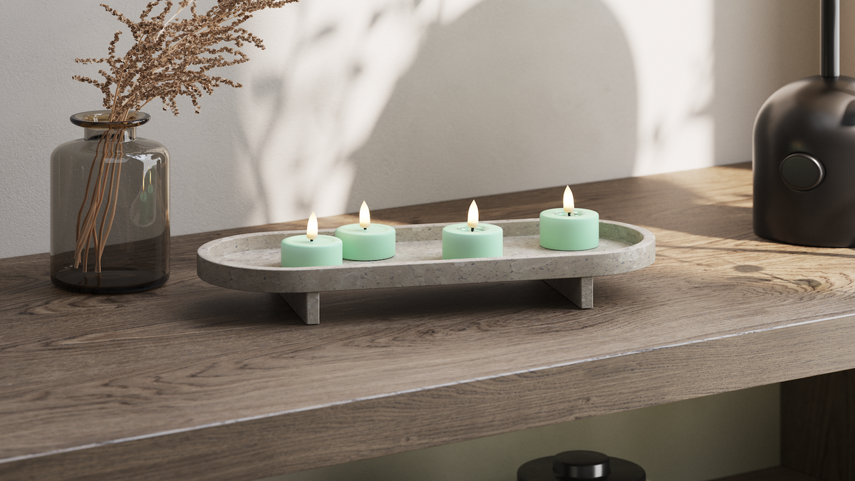 Naturtro LED fyrfadslys med Wetlook™ Design