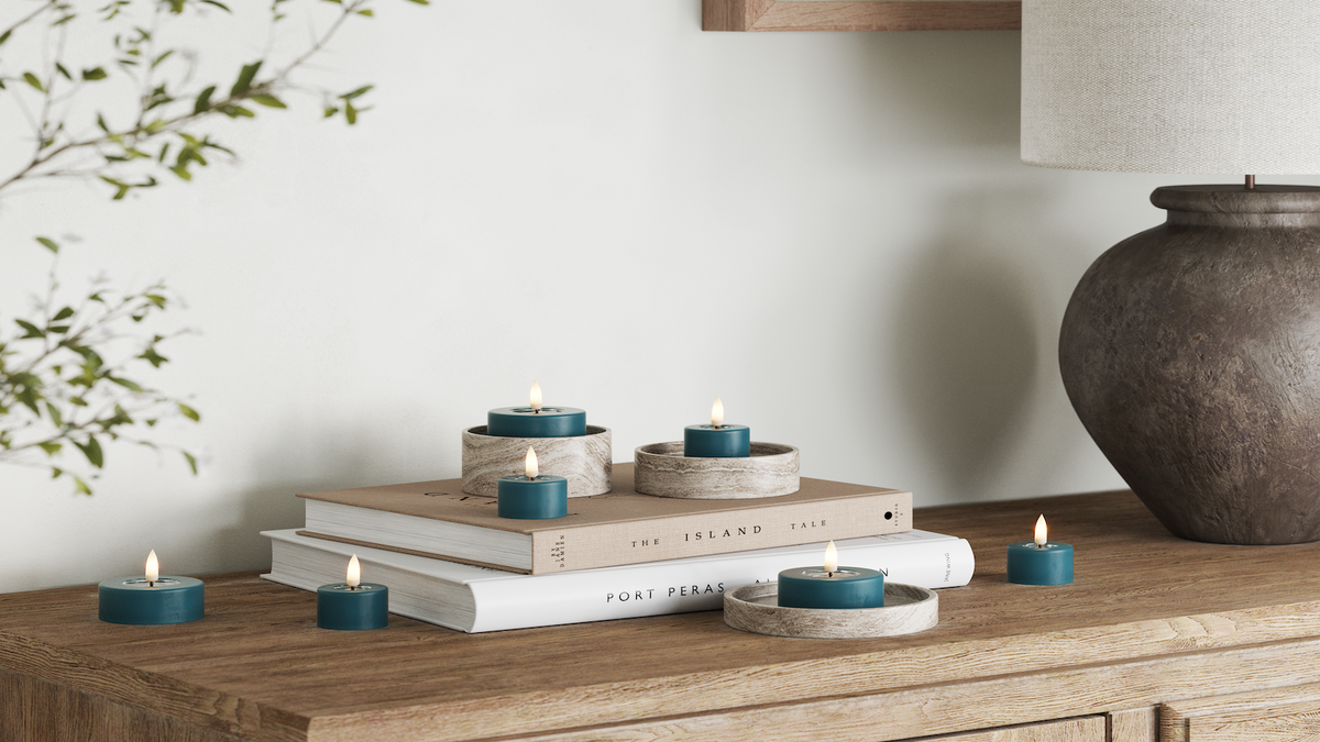 LED fyrfadslys med naturtro LED flamme