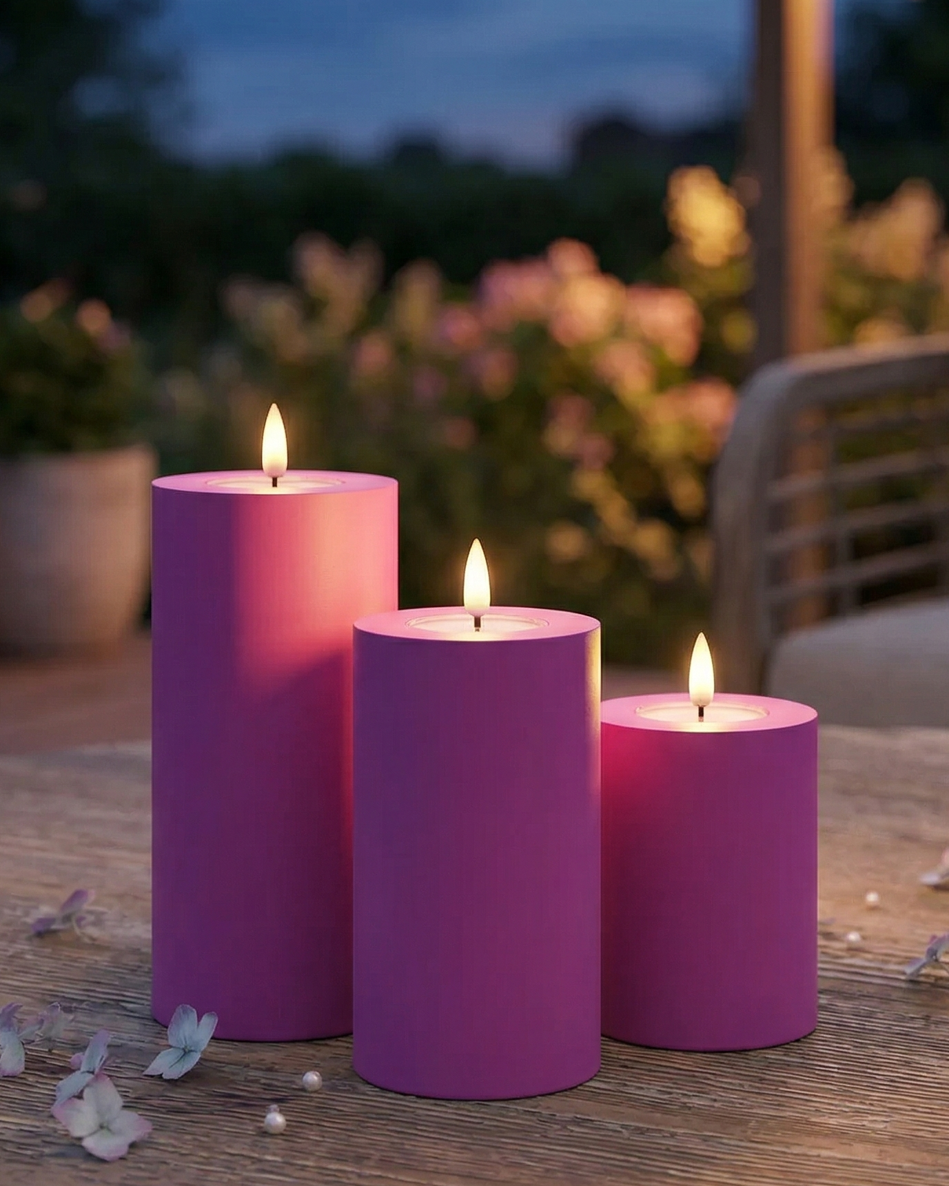 LED udendørs lys pakke magenta